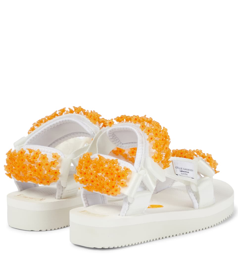 x Suicoke Maria hand-embroidered sandals Cecilie Bahnsen Outlet